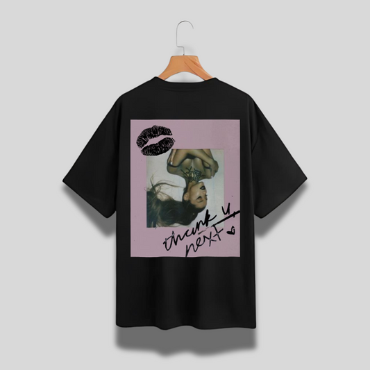 Thank U Next Premium Oversized Back Print T-Shirt